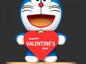 Doraemon - Valentines Day 3D 프린트 모델