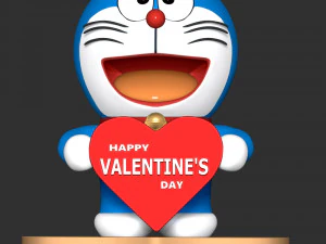 Doraemon - Valentines Day 3D Print Model