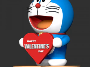 Doraemon - Valentines Day 3D Print Model