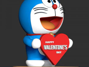 Doraemon - Valentines Day 3D Print Model