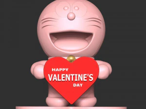 Doraemon - Valentines Day 3D Print Model