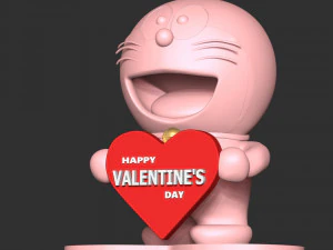 Doraemon - Valentines Day 3D Print Model