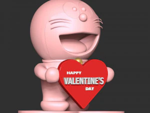 Doraemon - Valentines Day 3D Print Model