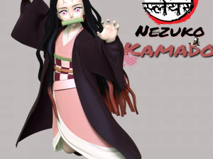 Nezuko - Cronache Hinokami dell'uccisore di demoni Modello di stampa 3D