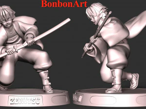 Zenitsu Agatsuma - Demon Slayer 3D Print Model