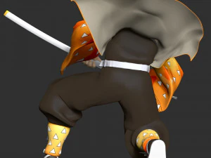 Zenitsu Agatsuma - Demon Slayer 3D Print Model