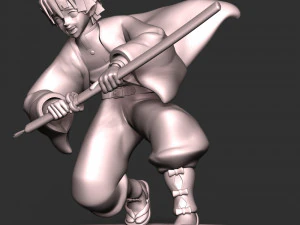 Zenitsu Agatsuma - Demon Slayer 3D Print Model