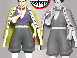 Gyomei Himejima - Demon Slayer 3D Print Model
