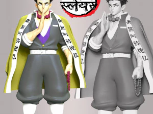 Gyomei Himejima: l'uccisore di demoni Modello di stampa 3D