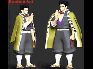 Gyomei Himejima - Demon Slayer Modelo de impresión 3D