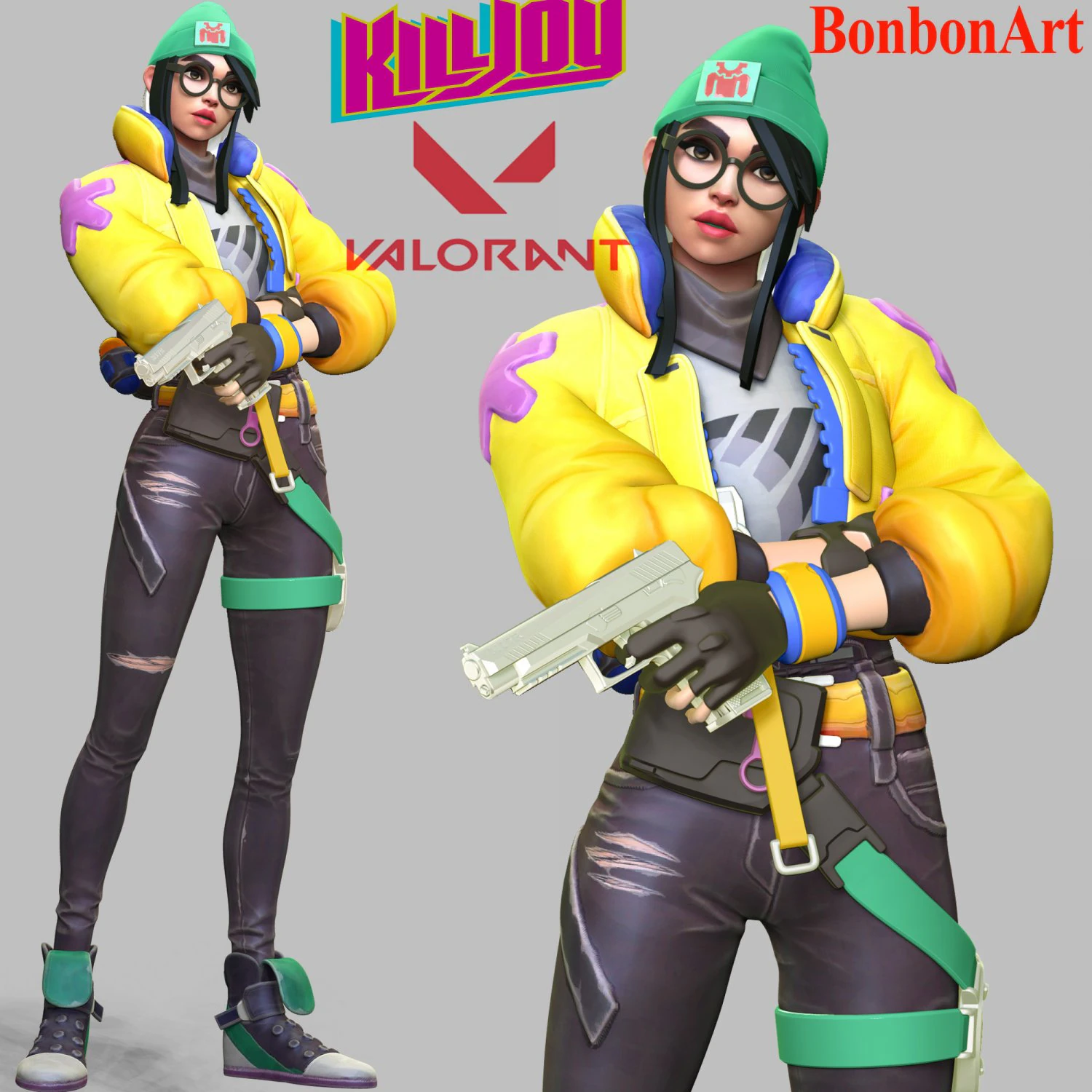 Killjoy - Valorant 3D Print Model .c4d .max .obj .3ds .fbx .stl .blend 
