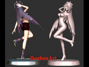 Rosaria - Genshin Impact Modèles 3D en vedette