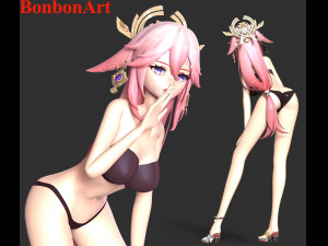 Yae Miko - Genshin Impact 3Dプリントモデル