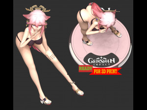 Yae Miko - Genshin Impact 3Dプリントモデル