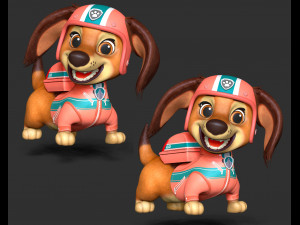 Liberty PAW Patrol The Movie Model Cetak 3D