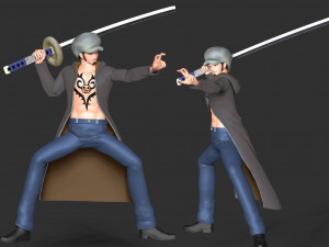 One Piece - Trafalgar Law Model do druku 3D