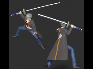 One Piece - Trafalgar Law Model do druku 3D
