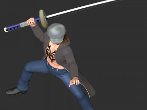 One Piece - Trafalgar Law Model do druku 3D