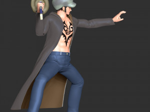 One Piece - Trafalgar Law Model do druku 3D