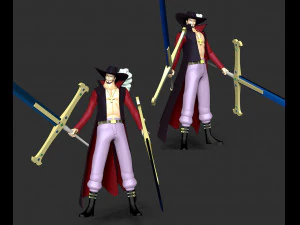 One Piece - Dracule Mihawk 3D Print Model