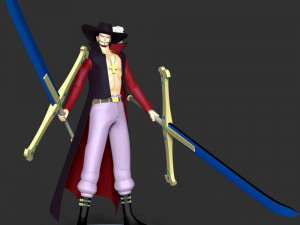 One Piece - Dracule Mihawk 3D-printmodel