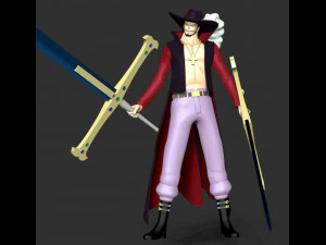 One Piece - Dracule Mihawk 3D Print Model