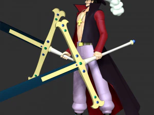 One Piece - Dracule Mihawk 3D Print Model
