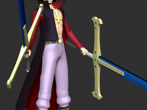 One Piece - Dracule Mihawk 3D Print Model