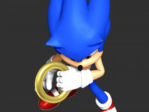 The Sonic Fanart 3D Принт Модель
