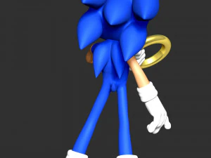 The Sonic Fanart 3D Print Model
