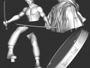Roronoa Zoro Fanart 3D Print Model