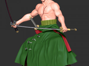 Roronoa Zoro Fanart 3D-printmodel