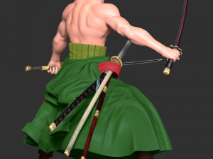 Roronoa Zoro Fanart 3D Print Model