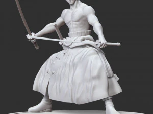 Roronoa Zoro Fanart 3D Print Model