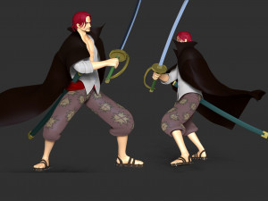 One Piece - Shanks 3D Принт Модель