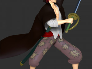 One Piece - Shanks 3D Принт Модель