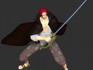 One Piece - Shanks 3D Принт Модель