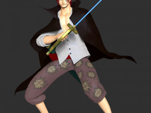One Piece - Shanks 3D Принт Модель