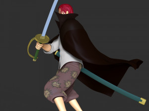 One Piece - Shanks 3D Принт Модель