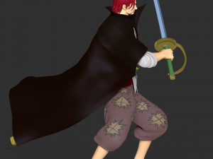 One Piece - Shanks 3D Принт Модель