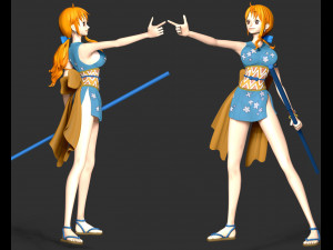 One Piece - Onami Modelo de Impressão 3D