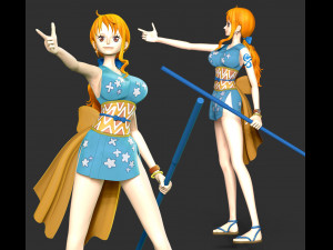 One Piece - Onami Modelo de Impressão 3D