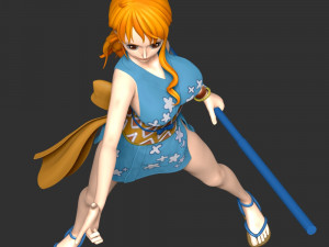 One Piece - Onami Modelo de Impressão 3D