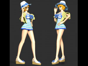 One Piece - Koala Swimsuit 3D Print Model