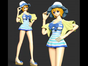 One Piece - Koala Swimsuit 3D Print Model