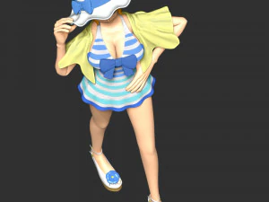 One Piece - Koala Swimsuit 3D Print Model