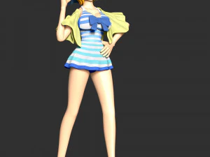 One Piece - Koala Swimsuit 3D Print Model