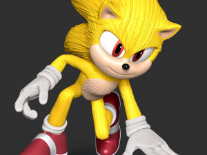 Super Sonic Fanart Modelo de Impressão 3D