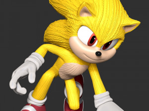 Super Sonic Fanart Modelo de Impressão 3D