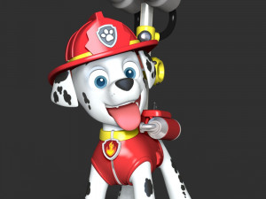 Paw Patrol - Marshall Fire Modelo de impresión 3D